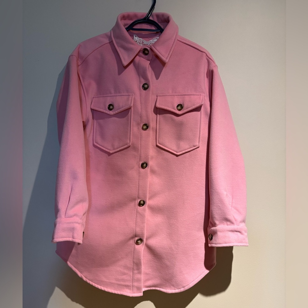 Pink Martini Oversized Shacket Pink Size XS